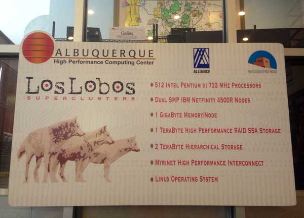 Los Lobos sign on the machine